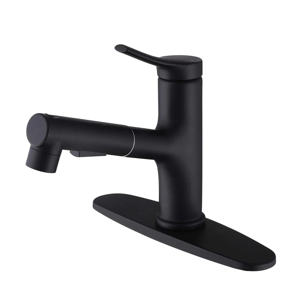 Rbrohant Bathroom Sink Faucet with Pull-Out Spray and Hot & Cold Functionality