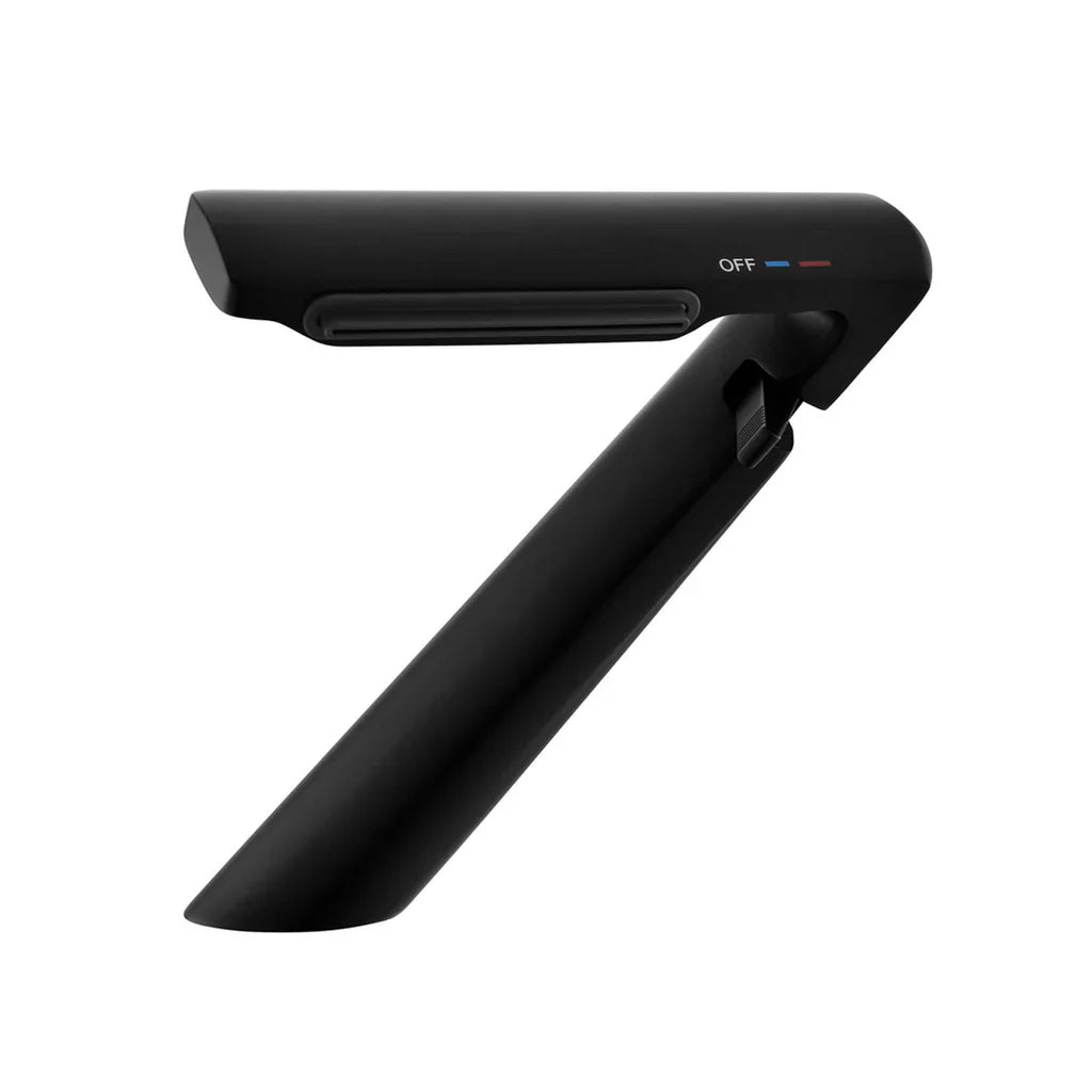 Rbrohant Waterfall Bathroom Faucet - Angled Body Design with Side Lever Handle