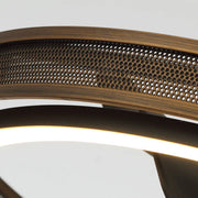 27" Jarpur Industrial Ceiling Fan - LED Lighting, Remote Control, Downrod Mount