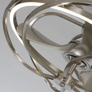 27" Bucholz Industrial Ceiling Fan - Brushed Nickel, DC Motor, Reversible