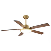 52" Vaczon Modern Ceiling Fan - Reversible Blades, LED Light & Remote