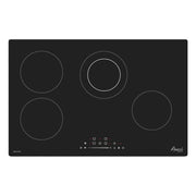 Awoco Ceramic Cooktop, Electric Stove with Multiple Burners with hard wire, 9 Power Levels Digital Timer Child Lock, Residual Heat Indicator, Automatic Shut-Off Easy Clean Touch Panel, 220-240V