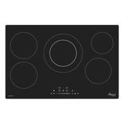 Awoco Ceramic Cooktop, Electric Stove with Multiple Burners with hard wire, 9 Power Levels Digital Timer Child Lock, Residual Heat Indicator, Automatic Shut-Off Easy Clean Touch Panel, 220-240V