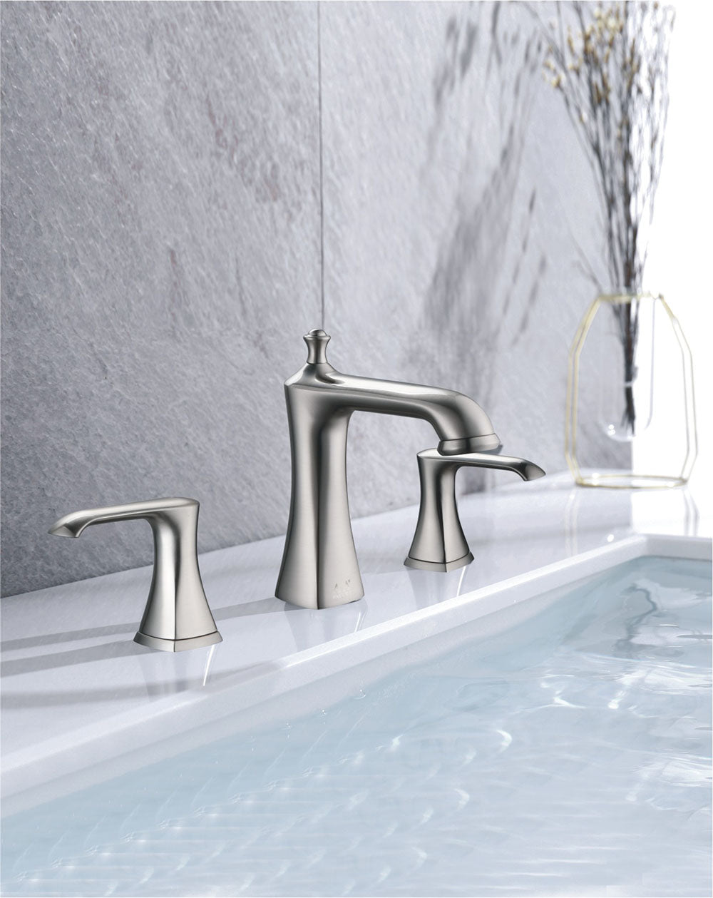 AA Faucet Stainless Steel Widespread Bathroom Faucet (AR-B3583-B)
