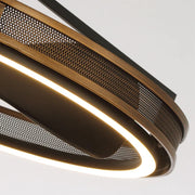 27" Jarpur Industrial Ceiling Fan - LED Lighting, Remote Control, Downrod Mount