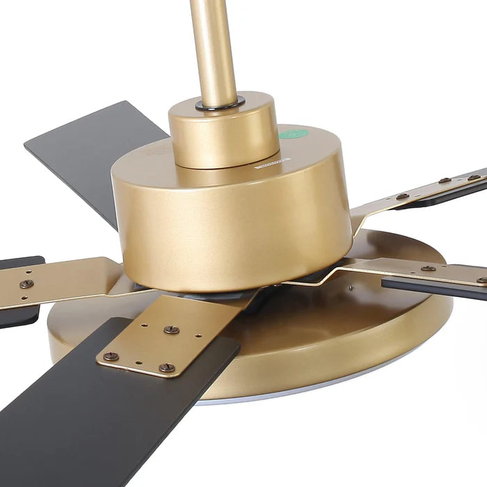 52" Vaczon Modern Ceiling Fan - Reversible Blades, LED Light & Remote