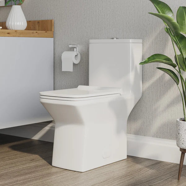 Tankless Smart Bidet Toilet - Auto Flush, Foot Sensor, Heated Seat, Warm Water & Air Dryer