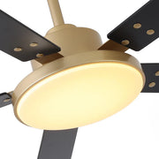52" Vaczon Modern Ceiling Fan - Reversible Blades, LED Light & Remote