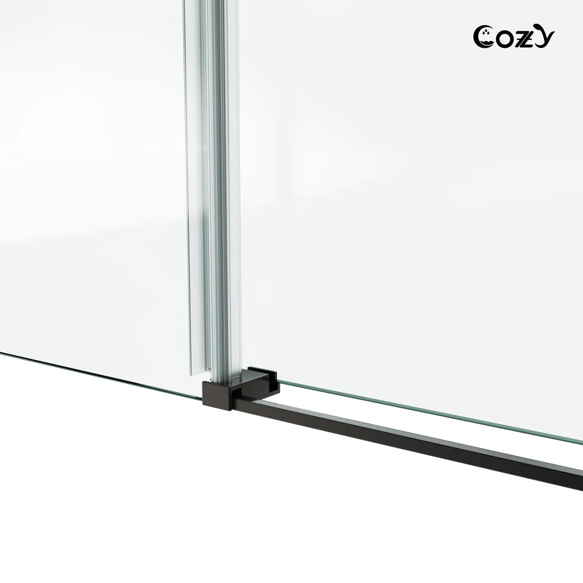 COZY 60" x 66" Frameless Sliding Shower Door | 3/8" Tempered Glass