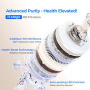 Waterdrop X12 White Tankless Reverse Osmosis System | 1200 GPD | 11-Stage Filtration | UV Sterilization | Alkaline Mineral Technology | Smart Faucet | NSF/ANSI 42, 58 & 372 Certified