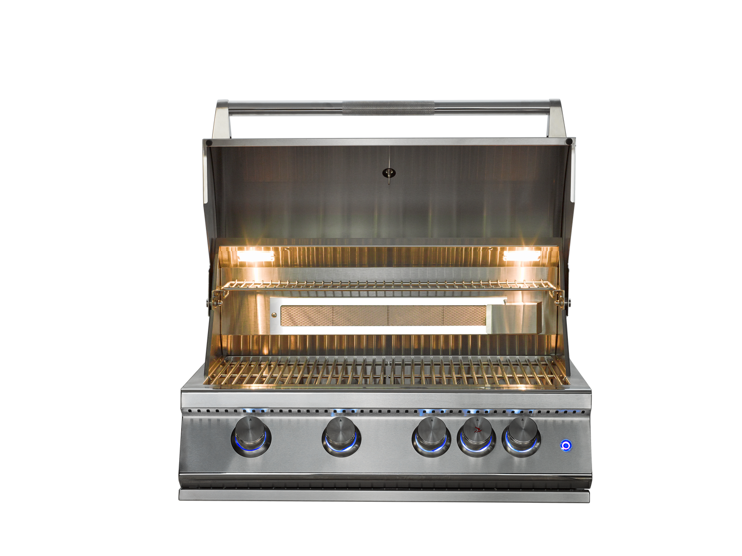 Whistler 32" 4-Burner Built-In Gas Grill with Dual-Color LED Lighting