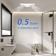 Awoco Bathroom Exhaust Fan 150 LED, Powerful CFM, Ultra-Quiet Sone, Bathroom Ceiling Fan with duct size variation, ETL Certified Ventilation Fan