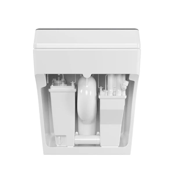 Tankless Smart Bidet Toilet - Auto Flush, ADA Height, Foam Shield, Heated Seat & Warm Air Dryer
