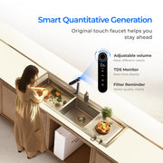 Waterdrop X12 White Tankless Reverse Osmosis System | 1200 GPD | 11-Stage Filtration | UV Sterilization | Alkaline Mineral Technology | Smart Faucet | NSF/ANSI 42, 58 & 372 Certified