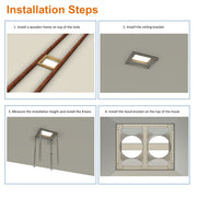 RH-IS-H BBQ Outdoor Range Hood - Island Mount - 16 Gauge - 2000 CFM