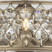 25" Crystal Fandelier - Modern Chandelier Ceiling Fan with LED Light & Remote