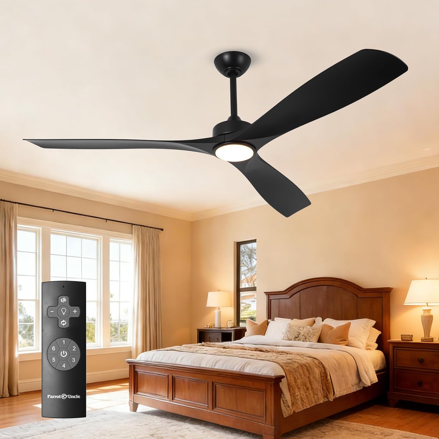 60" Alexi LED Ceiling Fan - Dimmable Light