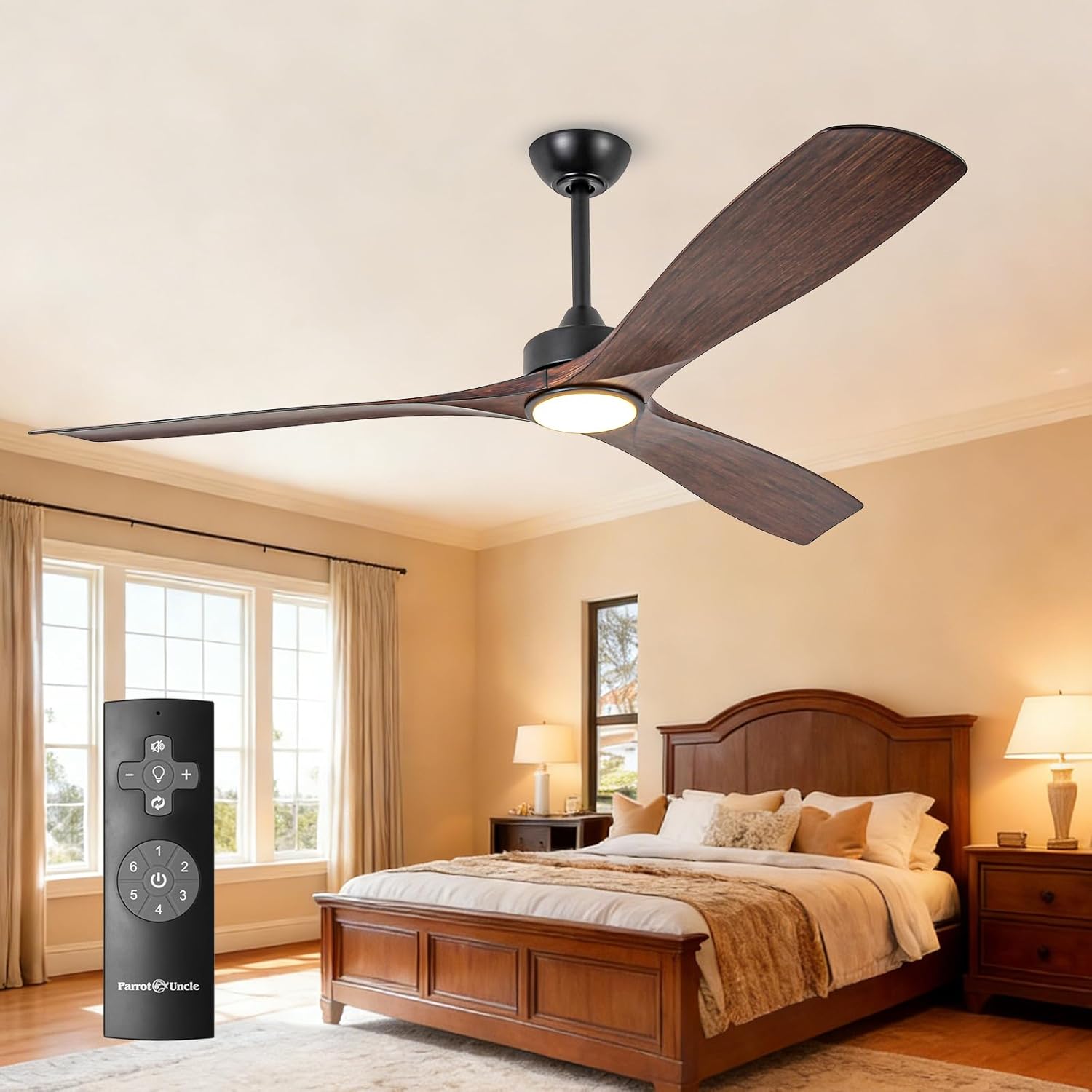 60" Alexi LED Ceiling Fan - Dimmable Light