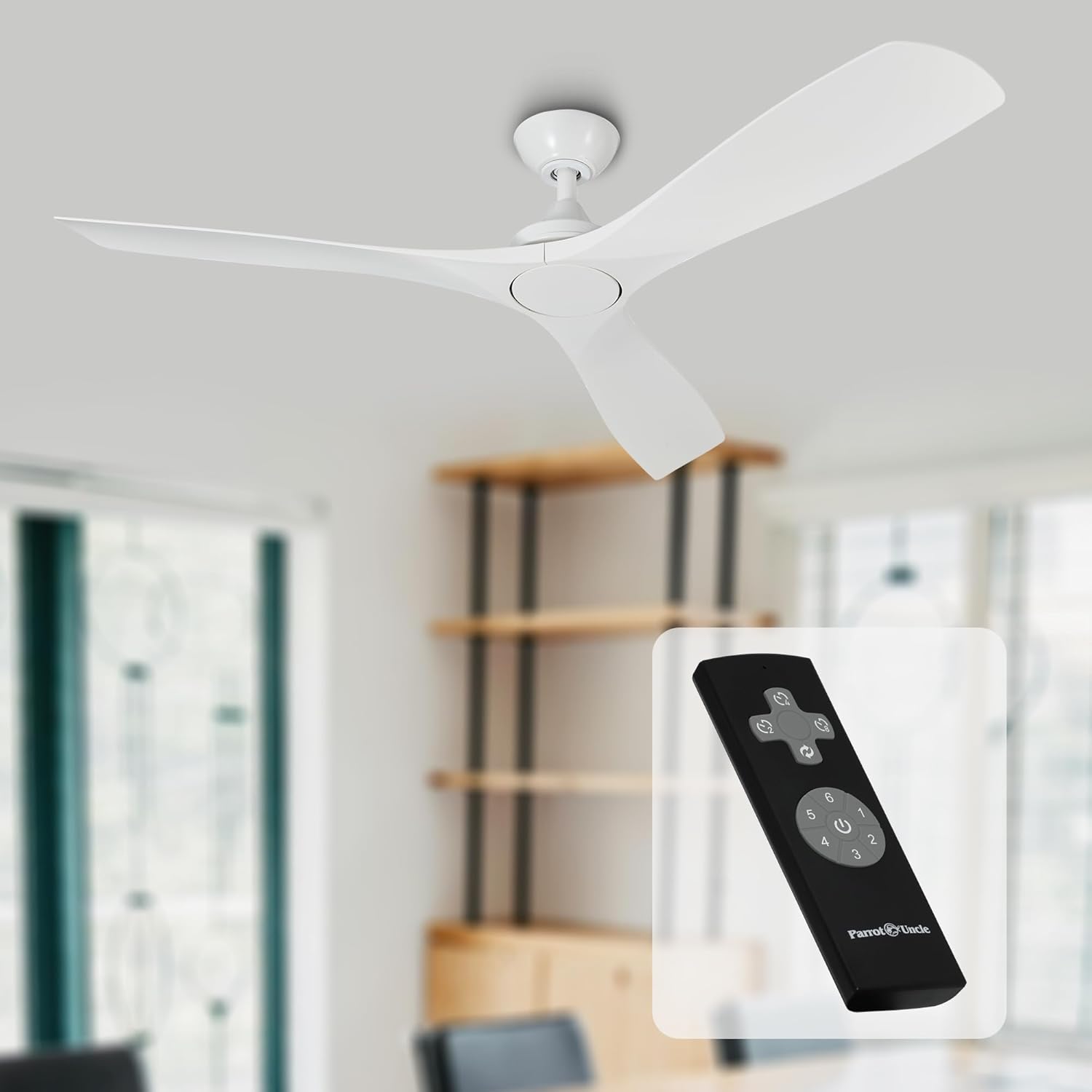 52" Jovie Ceiling Fan with Remote Control - Indoor Modern Fan