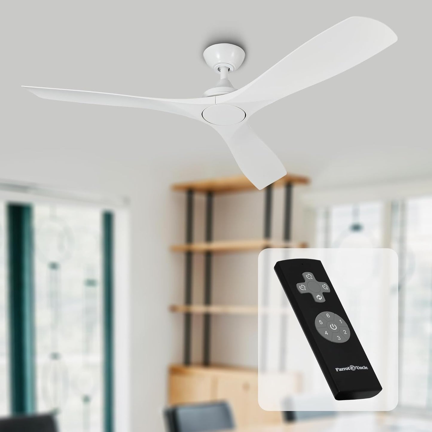 52" Jovie Ceiling Fan with Remote Control - Indoor Modern Fan