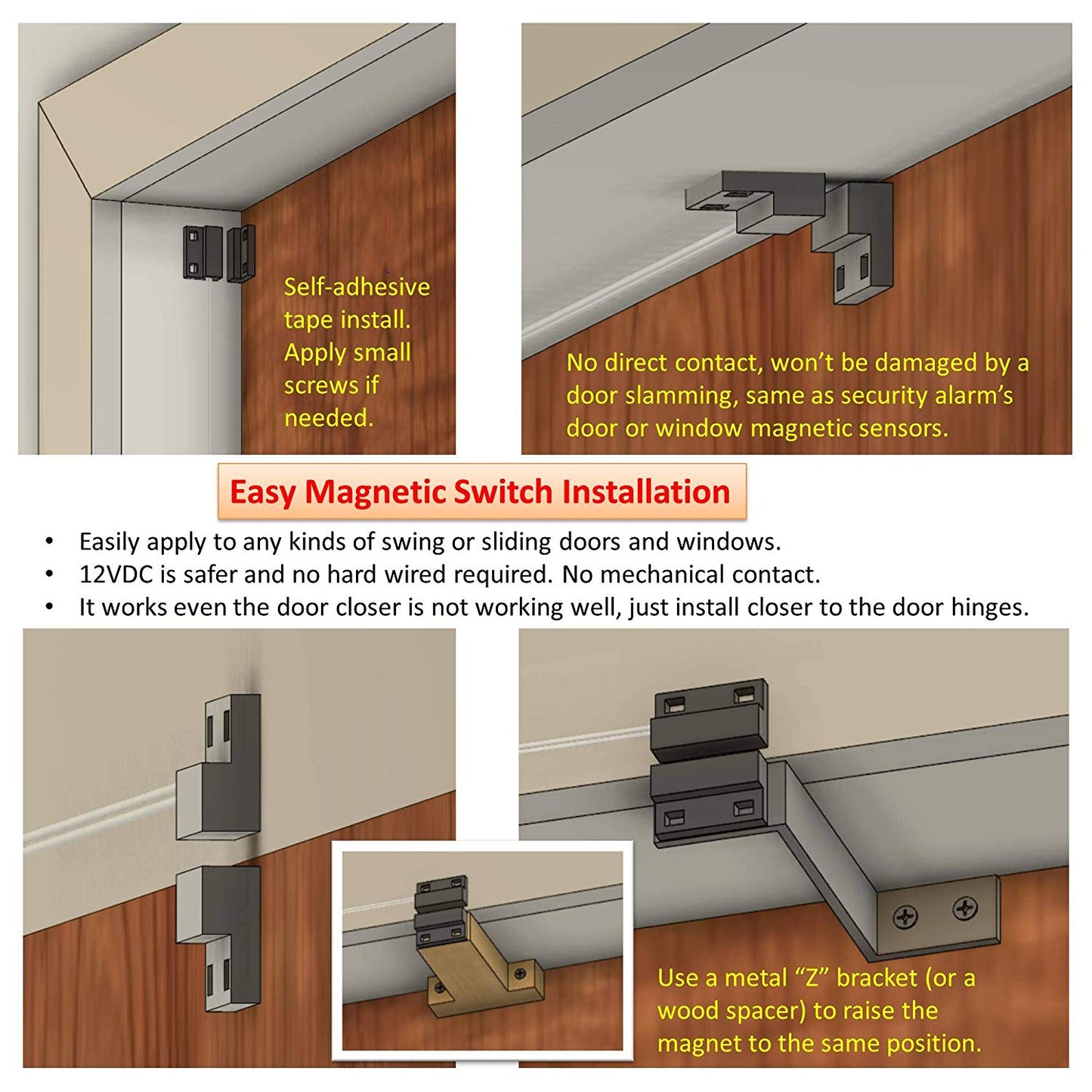 Awoco FM35-M Elegant 2 Speeds Air Curtain, UL Certified 120V Unheated with an Easy-Install Magnetic Switch