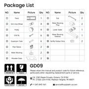 Frameless Shower Door, 60“ x 76" H Sliding Glass Shower Door, 3/8" Thick Tempered Clear Glass Shower Door with Easy Clean & Explosion-Proof Film, Matte Black Stainless Steel Hardware