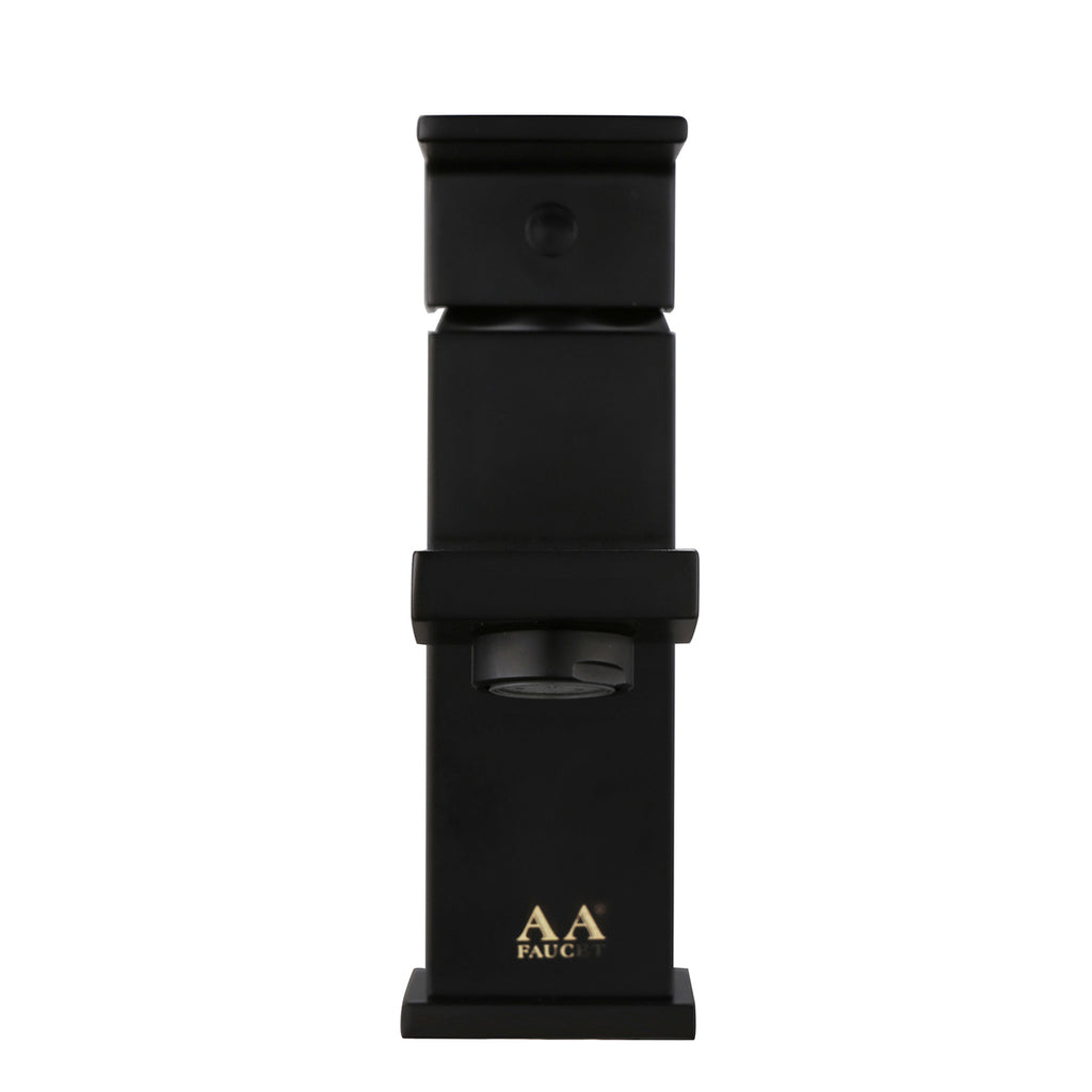 AA Faucet Matte Black Stainless Steel Single Handle Bathroom Faucet (AR-B0033-M)
