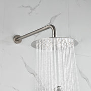 Rbrohant 10" Rain Shower System - Pressure Balance Valve, Handheld Combo, CEC Compliant, cUPC Certified