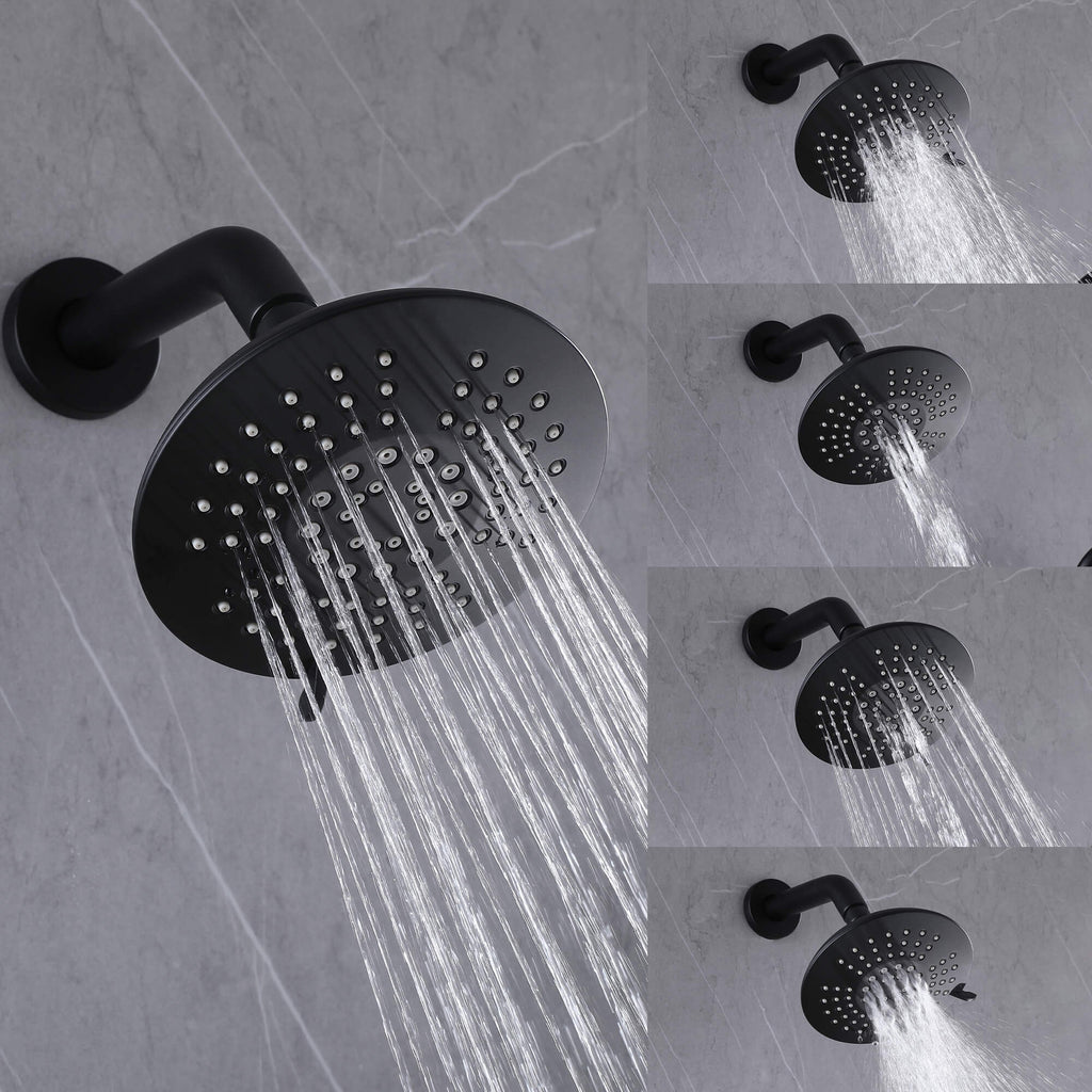 Rbrohant 5-Function Rain Shower Faucet Set - Rainfall & Handheld Combo, Complete Shower System