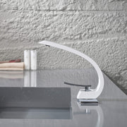 Rbrohant Modern Bathroom Faucet - C-Shape Design, Single Handle, CEC Compliant, cUPC Certified
