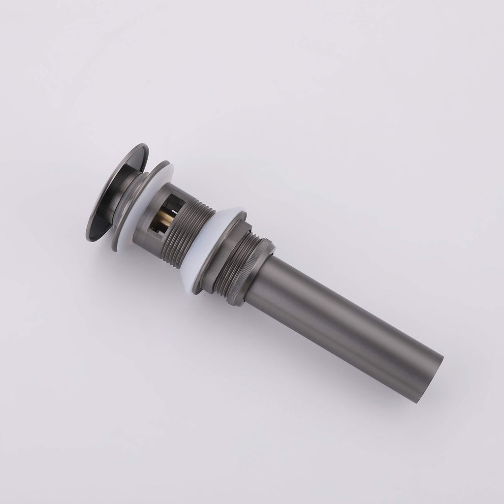 Rbrohant JK0437 现代高款面盆龙头，带单把手和弹跳式下水器，适用于台上盆浴室水龙头