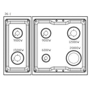 Awoco 36” Freestanding 6 Burners Range with 4.5 cu ft. Convection Oven and 2 Racks (Natural Gas)