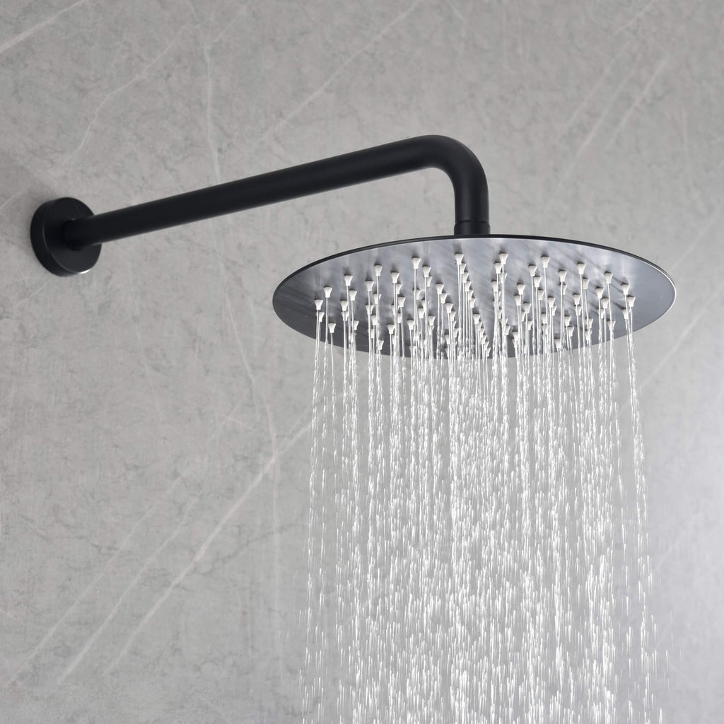 Rbrohant 10" Rain Shower System - Pressure Balance Valve, Handheld Combo, CEC Compliant, cUPC Certified
