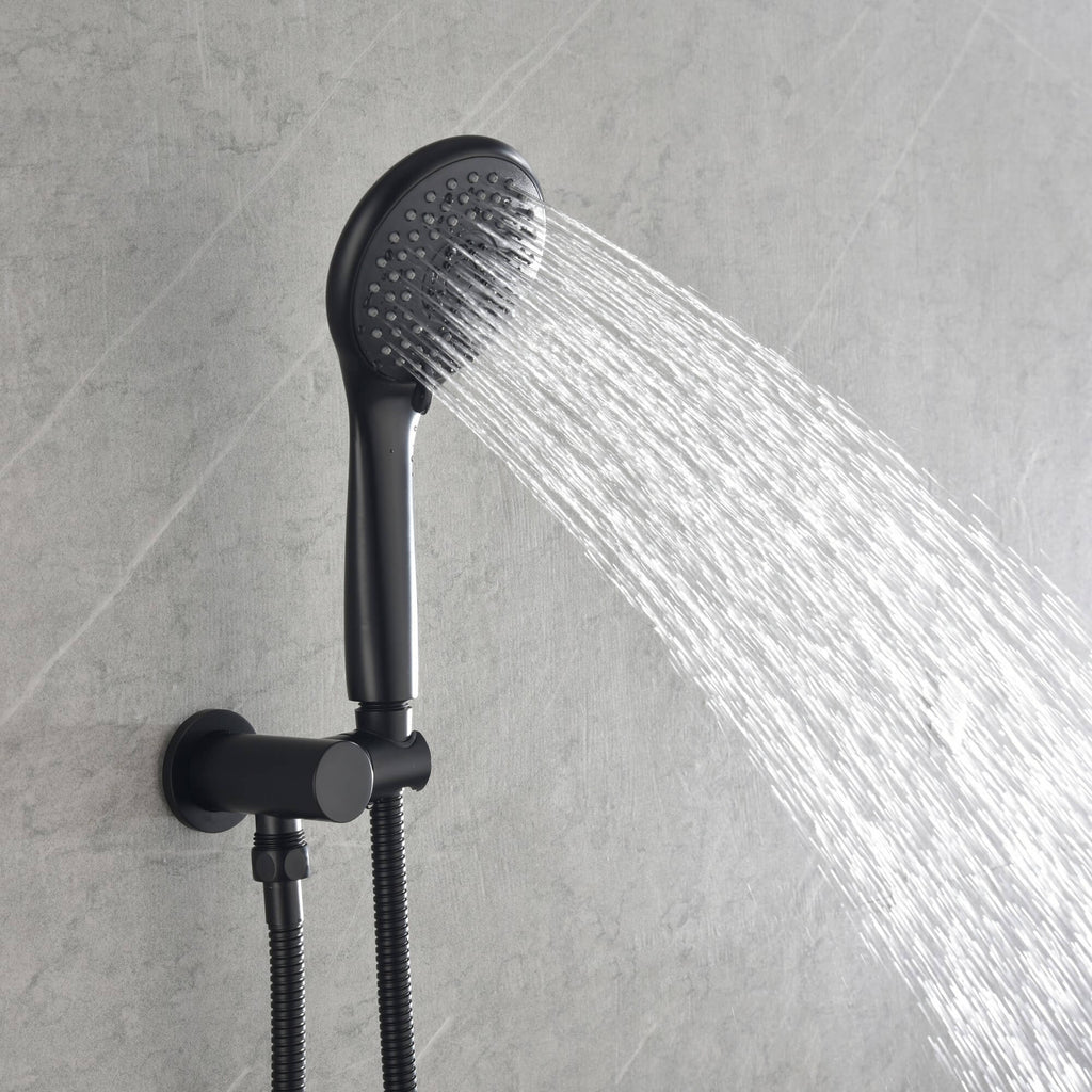 Rbrohant 10" Rain Shower System - Pressure Balance Valve, Handheld Combo, CEC Compliant, cUPC Certified