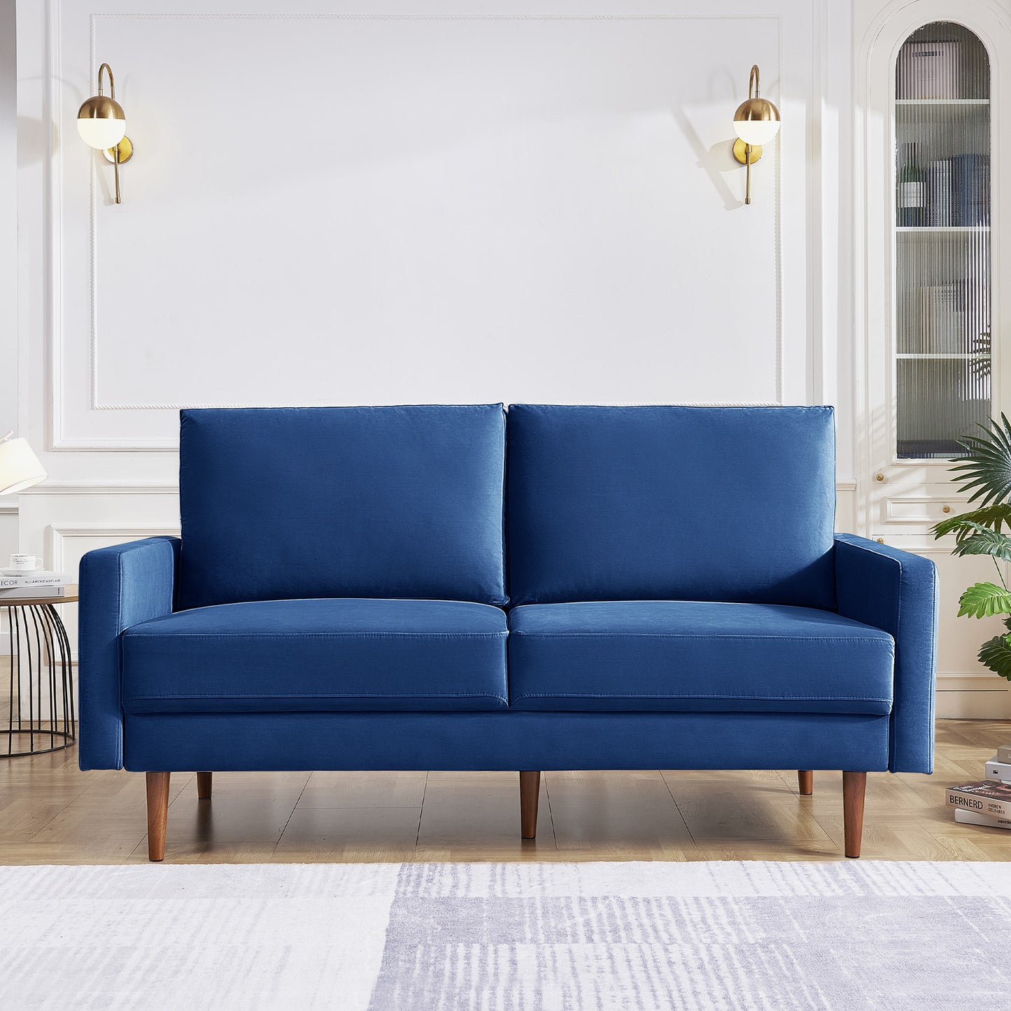 Dormily 69 inch Velvet Sofa: Modern Sofa Mid-Century Style, 3-Seater Modern Couch - Perfect for Living Rooms, Bedrooms, Home Offices, and Apartments