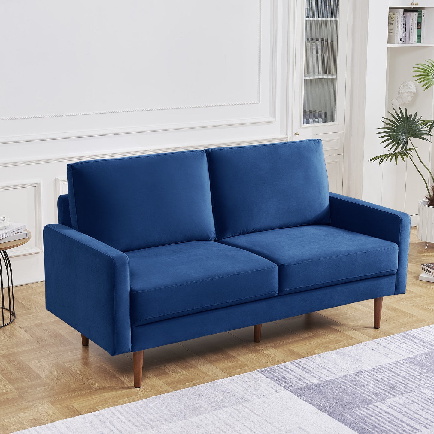 Dormily 69 inch Velvet Sofa: Modern Sofa Mid-Century Style, 3-Seater Modern Couch - Perfect for Living Rooms, Bedrooms, Home Offices, and Apartments