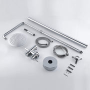 Rbrohant JK0317 不锈钢户外淋浴器 可调节高度独立式淋浴器带花洒和手持喷头