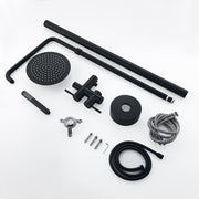 Rbrohant JK0317 不锈钢户外淋浴器 可调节高度独立式淋浴器带花洒和手持喷头
