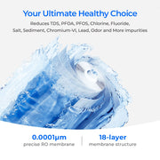 Waterdrop X14 Black/White Tankless Reverse Osmosis System | 1400 GPD | 11-Stage Filtration | UV Sterilization | Alkaline Mineral Technology | Smart Faucet | NSF/ANSI 42, 58 & 372 Certified