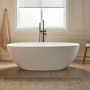 Rbrohant Solid Surface Freestanding Soaking Tub – Premium Stone Resin