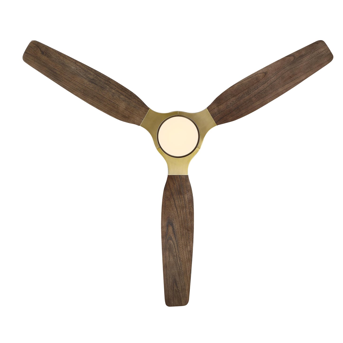 56" Perimost Louise Ceiling Fan - Solid Wood Blades, Remote Ready