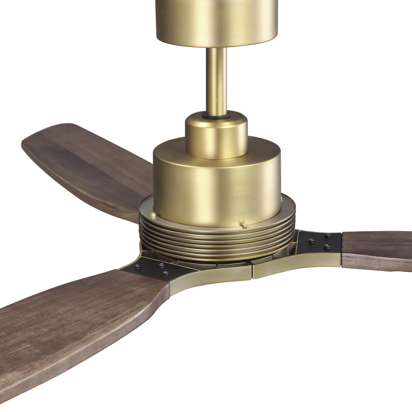 56" Perimost Louise Ceiling Fan - Solid Wood Blades, Remote Ready