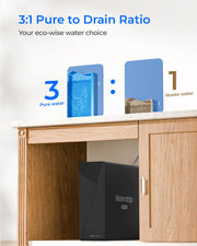 Waterdrop X16 Black Tankless Reverse Osmosis System | 1600 GPD | 11-Stage Filtration | UV Sterilization | Alkaline Mineral Technology | Smart Faucet | NSF/ANSI 42, 58 & 372 Certified