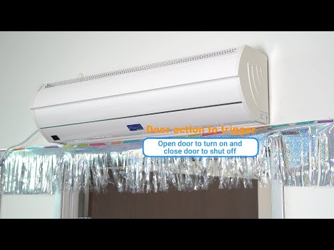 Awoco FM35-M Elegant 2 Speeds Air Curtain, UL Certified 120V Unheated with an Easy-Install Magnetic Switch